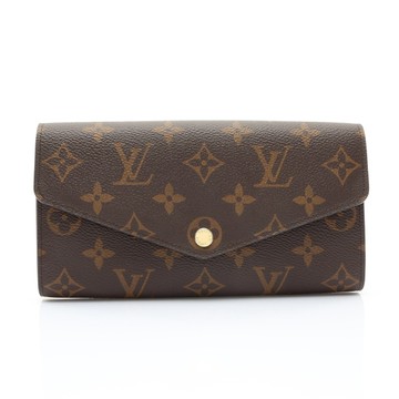 LOUIS VUITTON LV 路易威登 Sarah 兩折 長夾 棕色 原花帆布 M60531 二手精品 【二手名牌BRAND OFF】