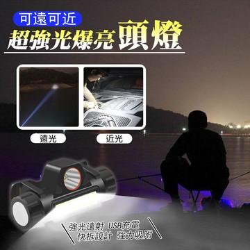 超強光爆亮磁吸兩用頭燈