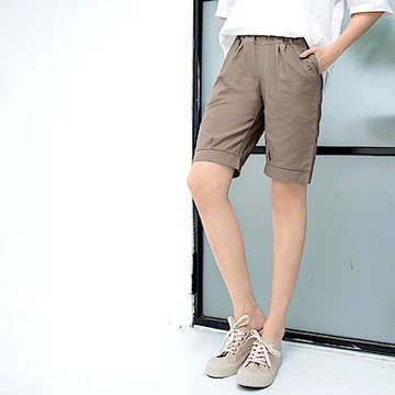 率性俐落沉穩色調流行五分褲-OB嚴選