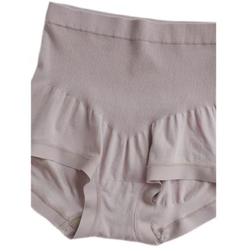 塞德納6929舒適高腰微收腹不緊勒無縫莫代爾包臀包肚子女士內褲紅