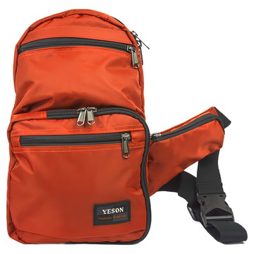 YESON 永生牌 斜肩包 7306 橘色 台灣製造  1個  20 x 9 x 32cm