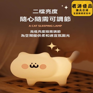 小夜燈 貓咪拍拍小夜燈 創意小夜燈 小眾小夜燈 高級感小夜燈  床頭燈 氛圍燈 夜燈 氣氛燈 拍拍燈