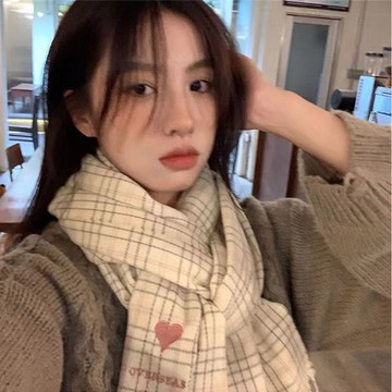 台灣出貨 圍巾ins風高顏值學院風森女系冬季高級感保暖2022新款女學生韓版