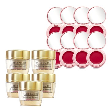 ESTEE LAUDER雅詩蘭黛 年輕無敵膠原霜15ml*5 贈粉嫩慾望晶透潤唇膏/1.6g*8