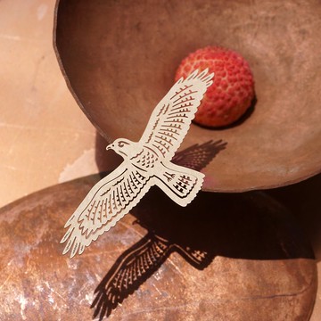 麥麥動物園-灰面鷲 紙雕書籤 | 可愛動物 療癒小物 文具送禮