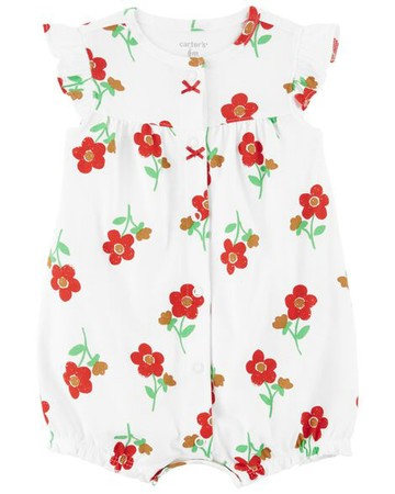 Baby Floral Snap-Up Romper