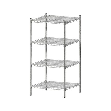 層架/鐵力士架/置物架 荷重型 60x60x120公分 四層電鍍(鎖管)波浪收納架 dayneeds