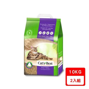 德國凱優Cat′s Best-特級無塵凝結木屑砂(紫標凝結型)10kg X2包組
