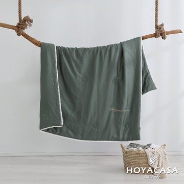 HOYACASA 300織琉璃天絲涼被(150x190cm)｜迷霧綠｜清淺典雅系列