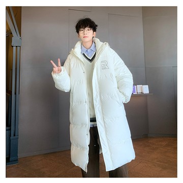 【夏季爆款】9613鼕季防水防風保暖加厚長款過膝棉衣外套男棉服防寒大棉衣潮男