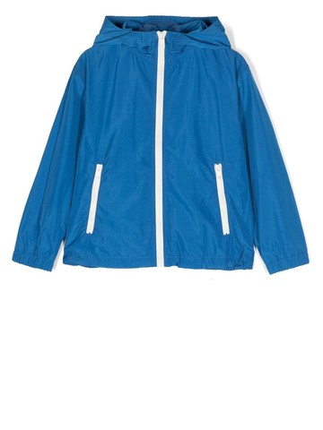 Diesel Kids - Wally logo-print hooded jacket - kids - Polyester/Polyester - 8 yrs - Blue