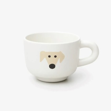 韓國 WARMGREY TAIL 陶瓷馬克杯 小黃狗狗