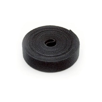 魔鬼氈束線帶 黑色 1米長 自由剪裁 反覆使用 反捲即黏