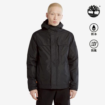 Timberland 男款黑色Benton防水外套|A695W001