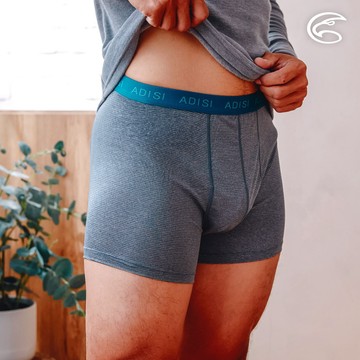 ADISI 男銅纖維抗菌消臭四角內褲(合身) AUP2411117 (S-3XL) 藏藍｜吸濕 排汗 快乾