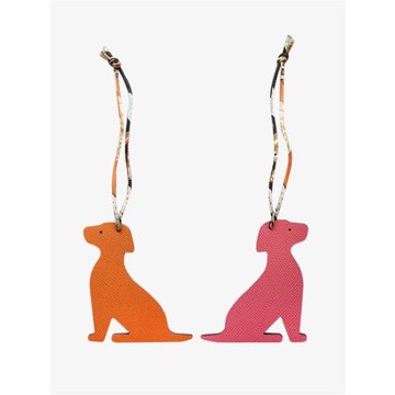 手工H家小狗掛件真皮可愛卡通Petit h Charm動物吊飾包掛飾鑰匙扣