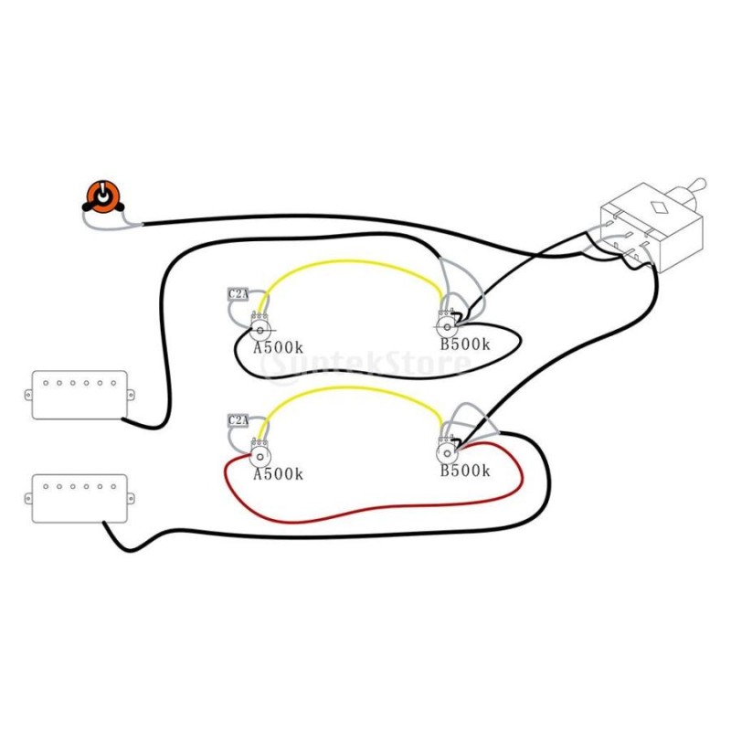 Non-brand 金属とワイヤー製 LP 2T2Vギター回路の配線 セット LPエレキギター 2V/2T/1Jに適用 便利 アクセサリー |  LINEショッピング