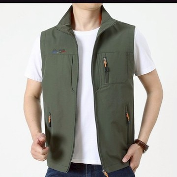 多口袋速幹馬甲 男士戶外多口袋釣魚攝影廣告速乾大碼馬夾