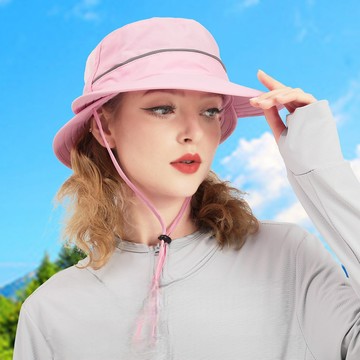 漁夫帽 葫蘆形遮陽帽 帽子女 雙帽簷防曬釣魚帽 透氣戶外登山帽 126