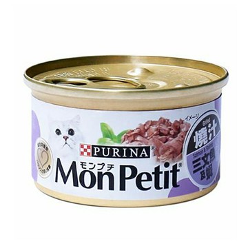 [COSCO代購6] D120408 Mon Petit 貓倍麗 香烤鮭魚佐鮮蝦主食罐 85公克 X 24入