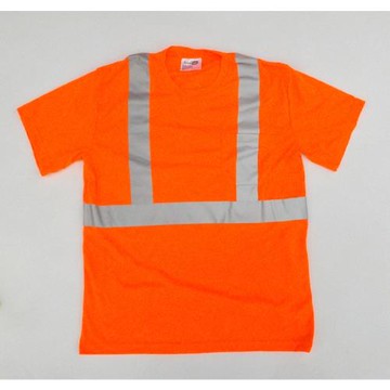 歐美男春夏季薄款戶外夜跑反光條短袖T恤圓領打底衫大碼夜工作T恤