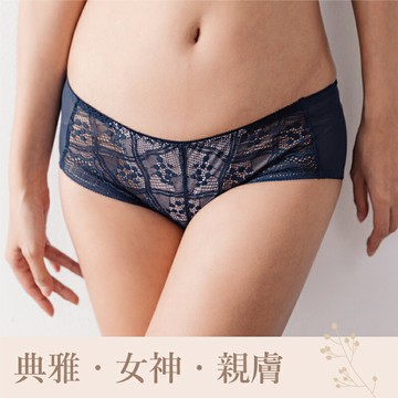 內褲//沁涼涼 細網格蕾絲 低腰三角褲 波波小百合U61688台灣製