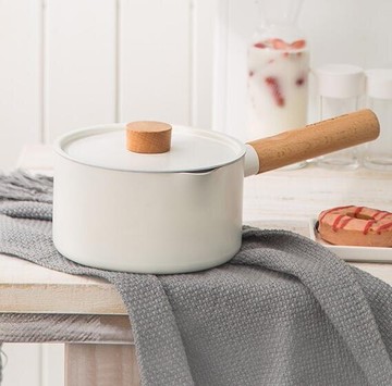 兒童輔食鍋煎煮一體多功能熱牛奶鍋泡面小奶鍋不粘雪平鍋 【林之舍】