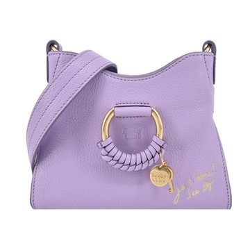 SEE BY CHLOE  JOAN山羊皮迷你斜背包(紫色)