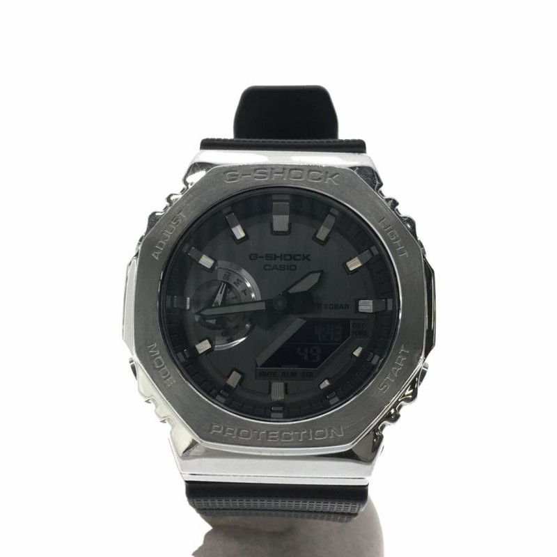 CASIO◇クォーツ腕時計_G-SHOCK/デジアナ/SLV/BLK/5611/GM-2100-1AJF | LINEブランドカタログ