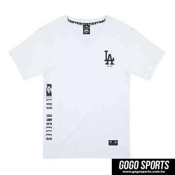 Majestic-道奇字母個性印刷潮T-白(男)