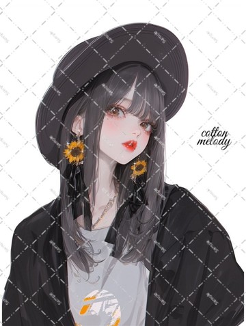 original sticker no.6118 人物貼紙 原創貼紙 人物插畫貼紙 女孩貼紙 原創人物貼紙