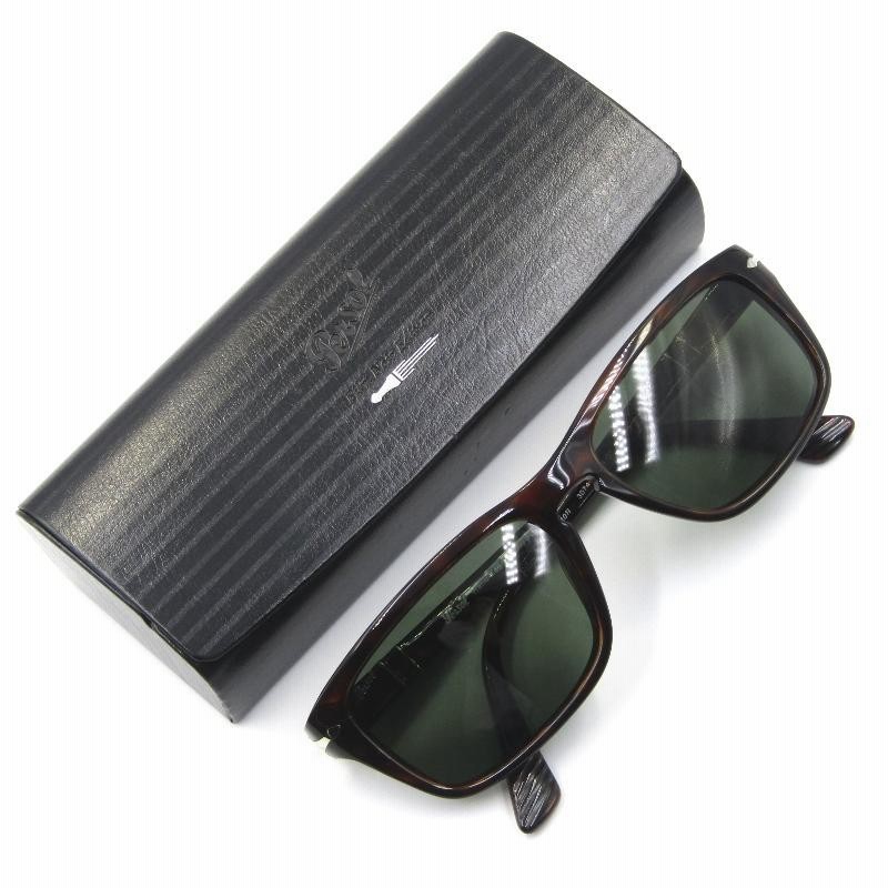 美品 Persol ペルソール サングラス 3074-S 24/31 スクエア Film Noir 