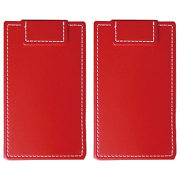 珠友文化 升級版磁性帳單夾 A6  紅色  2個