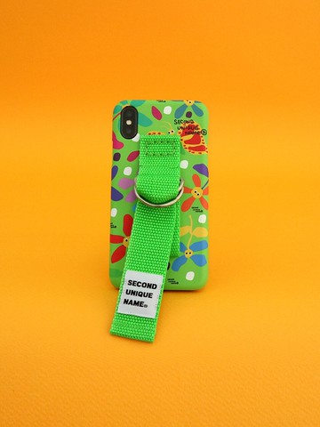 Sun Case Graphic Flower Green Yellow Green- Belt