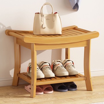 免運/附發票  換鞋凳門口家用入戶進門楠竹鞋架一體創意浴室洗澡儲物置物收納凳 快速出貨