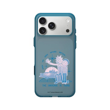 iPhone 17 Pro Max Clear (相機按鈕) 夜幕藍 - 瑞克和莫蒂 Rick and Morty - 宇宙是你的