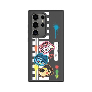 Galaxy S24 Ultra SolidSuit 黑 - 貓貓蟲咖波 Bugcat Capoo - 斑馬線咖波