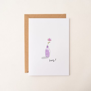 hey! 手繪卡片 萬用卡 生日卡 感謝卡 插畫 客製化卡片 手寫字