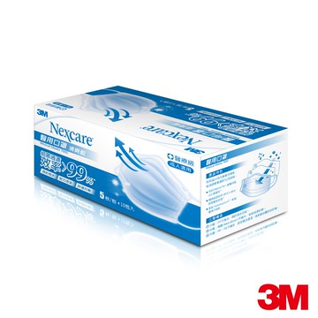【超取299免運】3M Nexcare成人醫用口罩-粉藍/粉紅-2入組(盒裝100片/內有20小包)雙鋼印醫療口罩 7100309370 ★3M 迎新送舊 ★299起免運