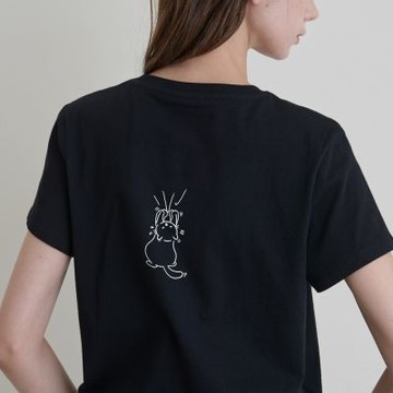 GIORDANO 女裝文字印花短袖上衣【雙色任選】