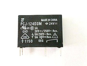 tyco繼電器 pcj-124d3m 24v 5a