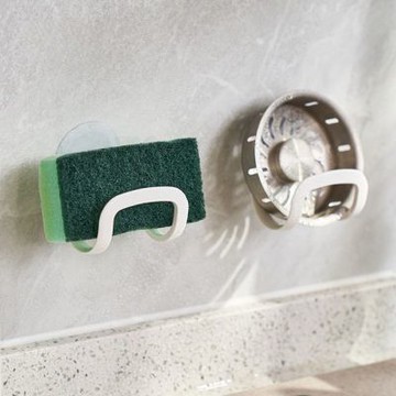 【i LIFE】U型瀝水架(海綿瀝水架 菜瓜布收納 海綿掛架)