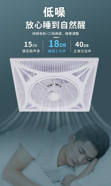 600*600天花板集成吊頂風扇嵌入式石膏板吸頂商用空氣循環電風扇 幸福驛站