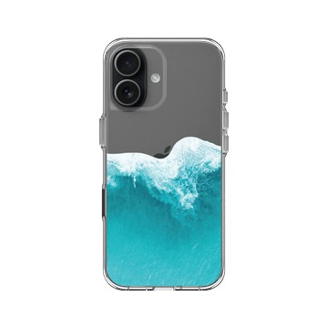iPhone 17 Clear Case（相機按鈕） 透明 - Ocean Collection: Let's Sea 海洋系列：一路向海 - 浪來了