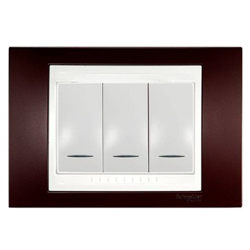 Schneider Electric 施耐德電機 Unica Plus 三切三路全彩智慧開關 (ABS外框)  1個