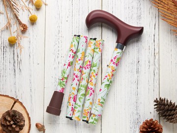 【好友生日禮物】繽紛生活折疊手杖 - 鄉間 文藝復古 設計感拐杖