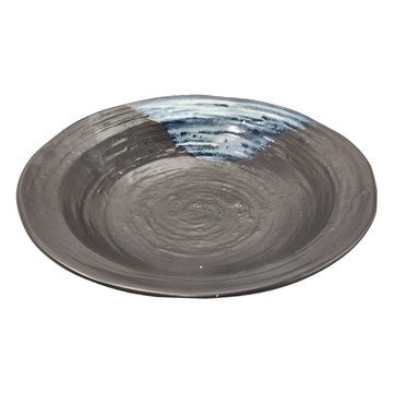 馱知燒流釉皿 日本  24 x 5cm  黑色  1個