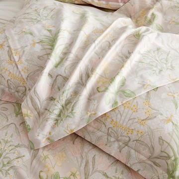 (無被套)天絲棉潤系列 / 三件式床包枕套組 / 暖陽花畔