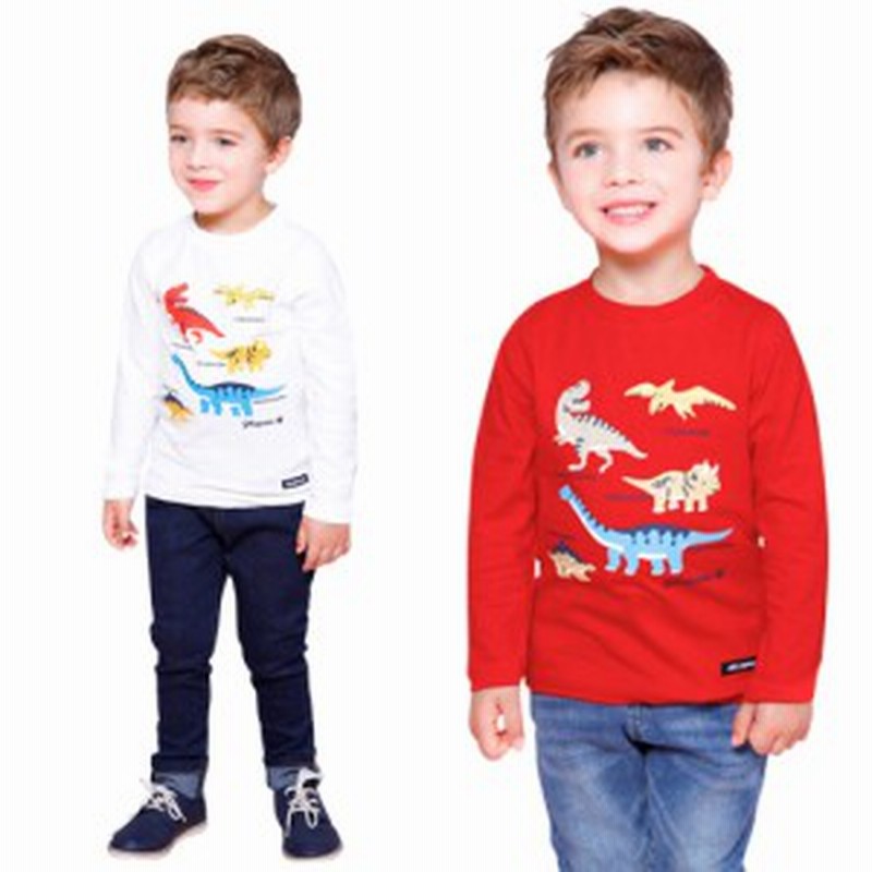 秋新作 長袖tシャツ 恐竜 プリント キッズ 男の子 子供服 ロンt シャツ トップス ジュニア ベビー ロングシャツ 韓国子供服 インポート 通販 Lineポイント最大1 0 Get Lineショッピング
