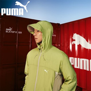 PUMA 外套 流行系列 淺綠 大都會 UV 連帽 風衣外套 中性 62837089